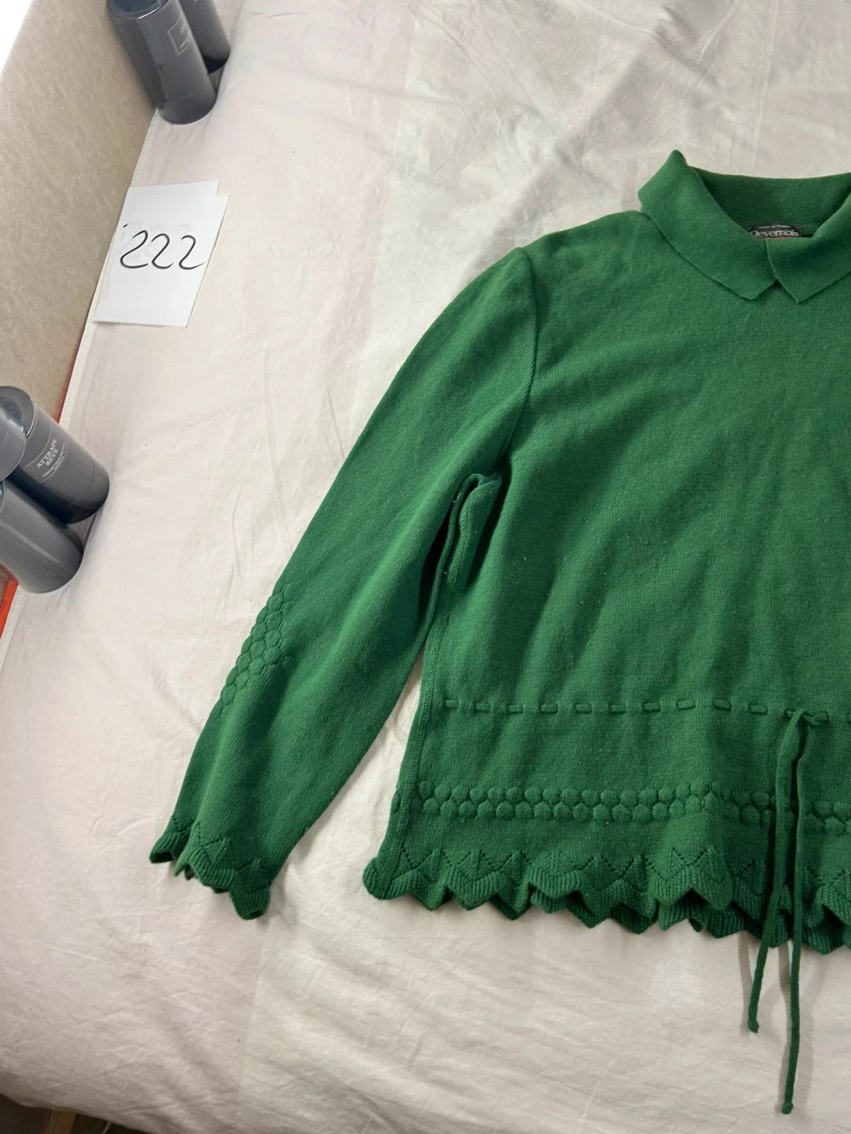 Donkergroen DEVERNOIS PARIS wolblendmark-vest – photo 3
